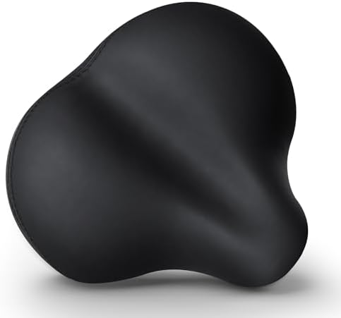 Xmifer Comfortable Bike Seat - Waterproof Leather with Memory Foam - Universal Replacement Bicycle Saddle - Men/Women -