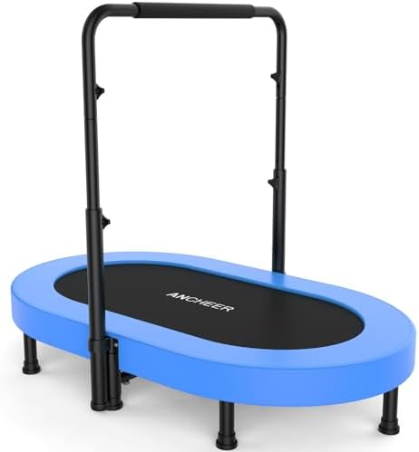 ANCHEER 56" Double Mini Trampoline for Kids, Max Load 220lbs, Fun for Indoor/Outdoor