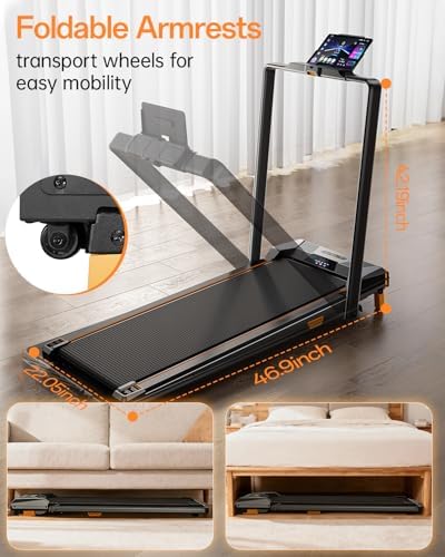 BestGod Incline Under Desk Treadmill - Portable, |5HP, 330lbs Capacity, Perfect for Home and Office Use, Compact Design - Image 17