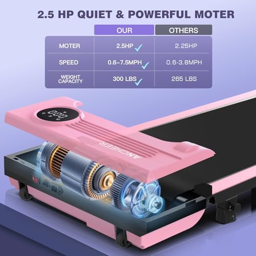 Portable folding treadmill with incline walking pad for office use -Under desk treadmill - 4-in-1 running machine