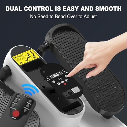 Electric Seated Elliptical Machine for Seniors with Remote Control and 12 Adjustable Speeds | Under Desk Mini Elliptica