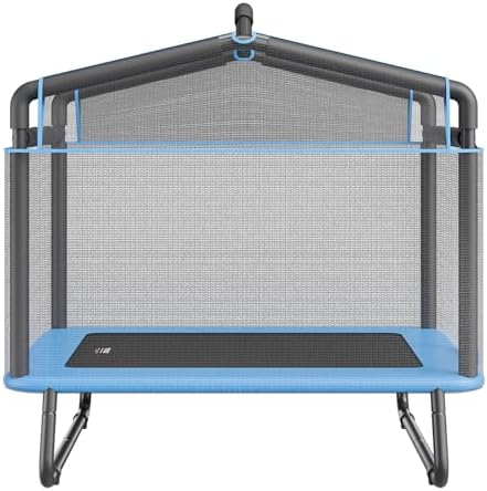 VEVOR 6FT Trampoline 72" Indoor/Outdoor Trampoline, Safety Enclosure Net, Gymnastics Bar - Image 11
