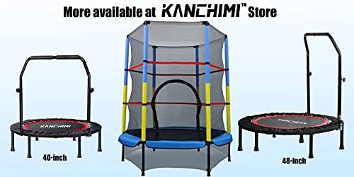Kanchimi 48" Folding Mini Fitness Trampoline for Home Workout, Max Load 330lbs Kanchimi 40" Folding Mini Rebounder Tra