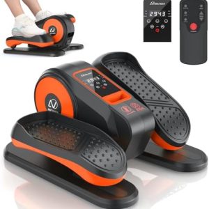 ANCHEER Electric Leg Exerciser While Sitting, Senior Exercise Machine, Fully Assembled 12-Speed Motorized Elliptical Leg