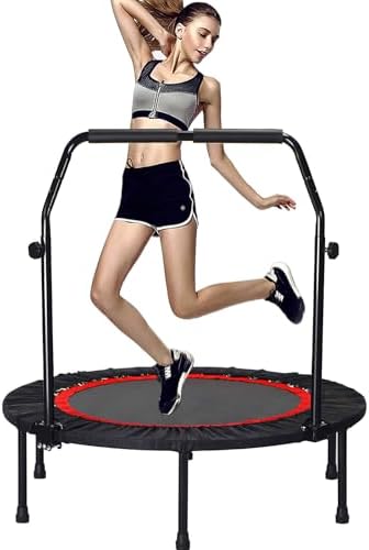 Portable Fitness Foldable Trampoline for Kid/Adults in-Home Mini Rebounder 40" Max Load 330lbs Recycled Claim Standard 1