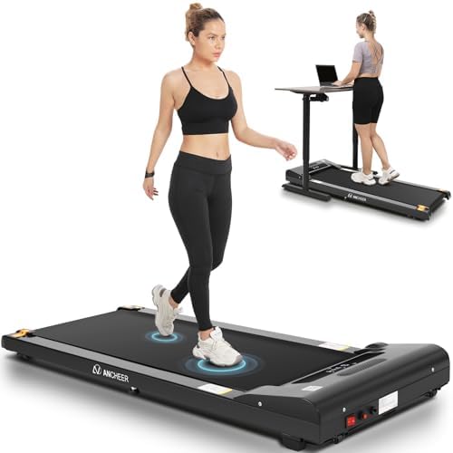 ANCHEER Portable Under Desk Treadmill for Home Office Workout | 300lb Capacity |5HP Portable Treadmill for Home Gym | C