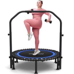 ANCHEER 40"/48" Foldable Rebounder Trampoline for Adults & Kids with Resistance Bands and Bungees
| Indoor & Outdoor Mi