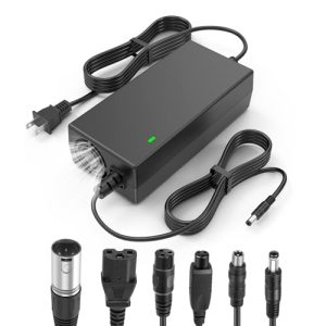 7-in-1 Universal Charger for 13S Li-ion & Scooter Batteries - Fast Charging, 48 Volt, 5|6V 2A Output - Overload/Short-C