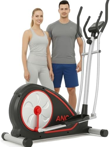 ANCHEER Elliptical Exercise Machine for Home Gym Enthusiasts | ANCHEER Elliptical Trainer for Fitness Beginners and Wei