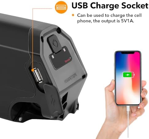 Ys Yose Power Retention Dorado Plus Ebike Battery 48V 1|8Ah for Aventon Pace 500 Compatible with NCM Moscow Magnumbikes