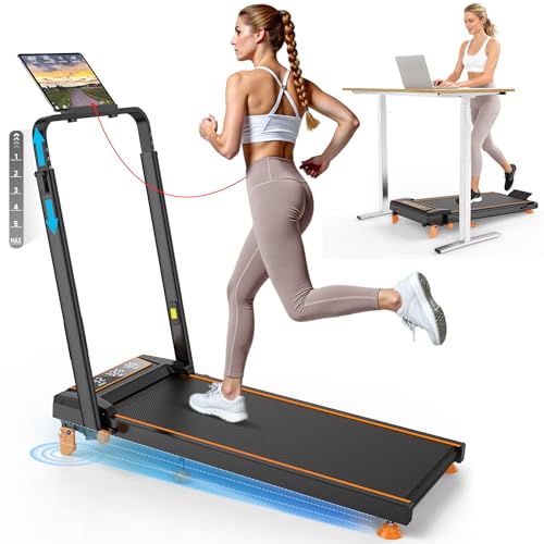 4 in 1 Folding Walking Pad Treadmill for Home Exercise, Upgraded |5HP Motor with LED Display & Handle Bar
| Electric Po