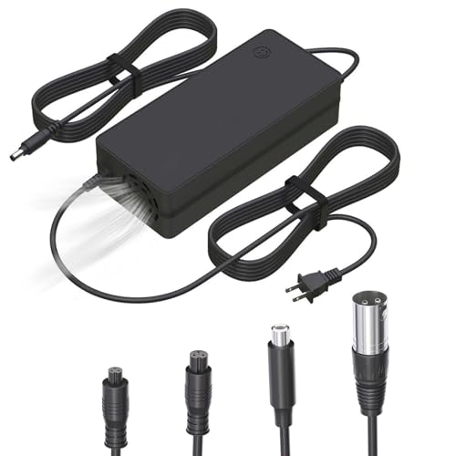 5|6V 2A Universal Electric Bike Charger Compatible with 48V Lithium Battery - Perfect for Ebike, One Wheel, and Electri