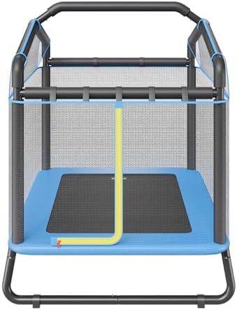 VEVOR 6FT Trampoline 72" Indoor/Outdoor Trampoline, Safety Enclosure Net, Gymnastics Bar - Image 10