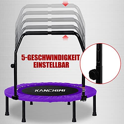 Kanchimi 48" Folding Mini Fitness Trampoline for Home Workout, Max Load 330lbs Kanchimi 40" Folding Mini Rebounder Tra