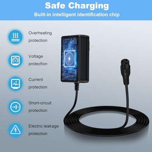 24V Charger for Razor MX350 Electric Scooter + Dirt Bike + E100 E175 E200 E200S E300 E300S E500 + Sports Mod + Dirt Quad