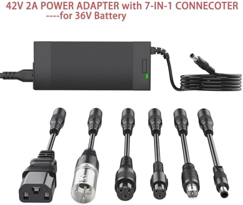 UL Certified 42V 2A Electric Scooter Charger | Compatible with Razor, Gotrax, Jetson | Sports Enthusiasts | Outdoor Fitn