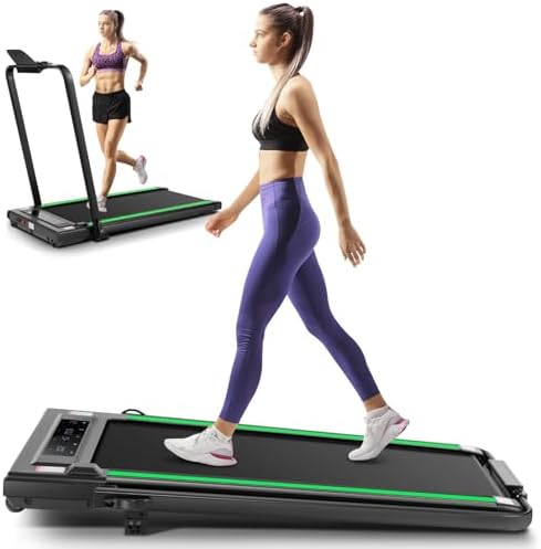 ANCHEER 7.5MPH Under Desk Treadmill for Home/Gym/Office | ANCHEER 2s Folding Compact Treadmill with Incline and LED Tou