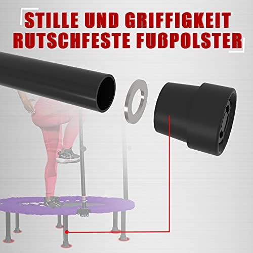 Kanchimi 48" Folding Mini Fitness Trampoline for Home Workout, Max Load 330lbs Kanchimi 40" Folding Mini Rebounder Tra