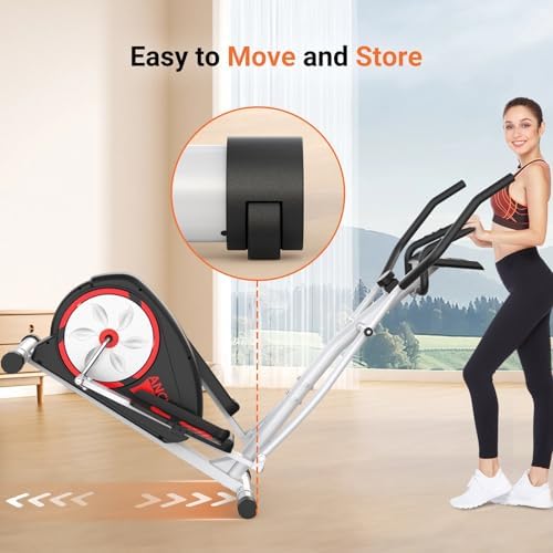 ANCHEER Elliptical Exercise Machine for Home Gym Enthusiasts | ANCHEER Elliptical Trainer for Fitness Beginners and Wei