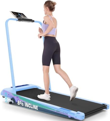 Portable folding treadmill with incline walking pad for office use -Under desk treadmill - 4-in-1 running machine
