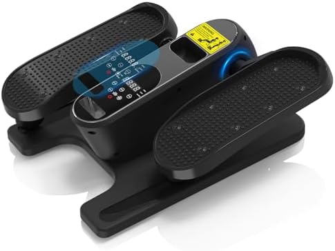 Electric Seated Pedal Exerciser for Seniors with 12 Adjustable Speeds and Remote Control 2-mini Elliptical Leg Exerciser