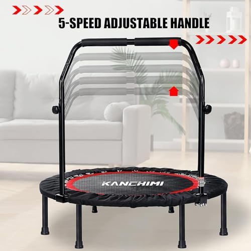 Kanchimi 48" Folding Mini Fitness Trampoline for Home Workout, Max Load 330lbs Kanchimi 40" Folding Mini Rebounder Tra