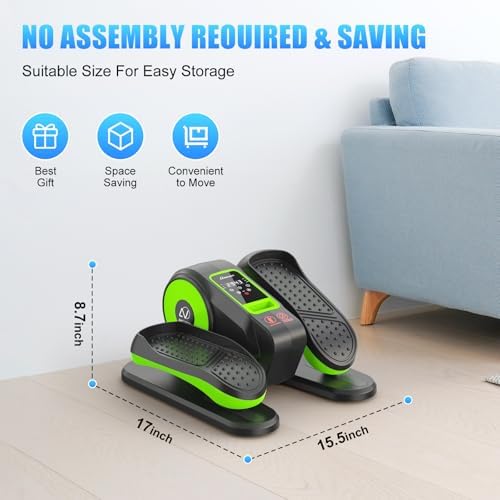 ANCHEER Electric Leg Exerciser While Sitting, Senior Exercise Machine, Fully Assembled 12-Speed Motorized Elliptical Leg