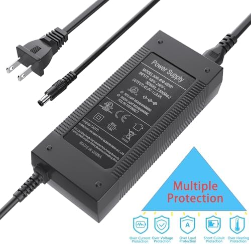 UL Certified 42V 2A Electric Scooter Charger | Compatible with Razor, Gotrax, Jetson | Sports Enthusiasts | Outdoor Fitn