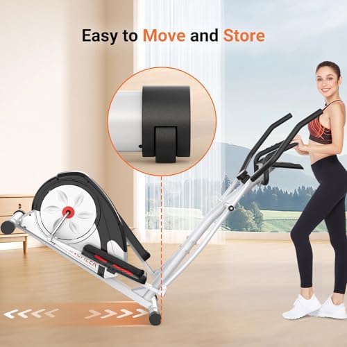 ANCHEER Elliptical Exercise Machine for Home Gym Enthusiasts | ANCHEER Elliptical Trainer for Fitness Beginners and Wei