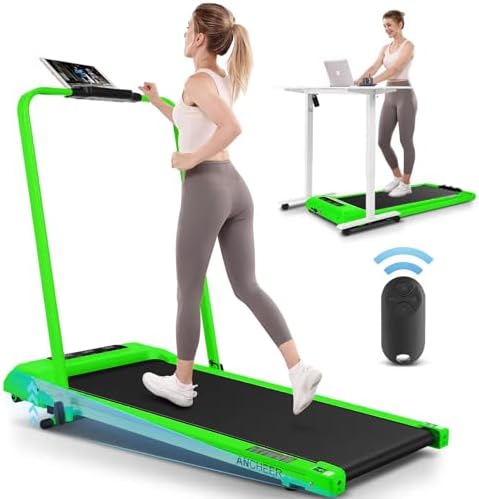 Portable folding treadmill with incline walking pad for office use -Under desk treadmill - 4-in-1 running machine