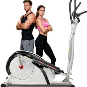 Hyper-Quiet Magnetic Elliptical Machine for Home Fitness | Home Elliptical Trainer with 500LBS Resistance | Quiet Ellip