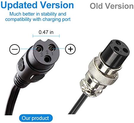 LotFancy 24V 1.5A Electric Scooter Charger for Razor | Replacement Battery Charger | Suitable for E100, E200, E300, E500