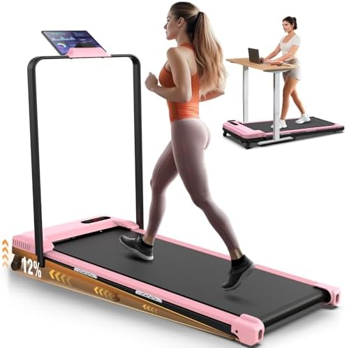 ANCHEER |0 HP Under Desk Folding Treadmill with Handles for Home Workout
| Portable 320 lbs Capacity Widened Belt Tread - Image 86