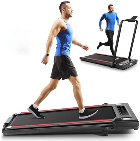 ANCHEER 7.5MPH Under Desk Treadmill for Home/Gym/Office | ANCHEER 2s Folding Compact Treadmill with Incline and LED Tou
