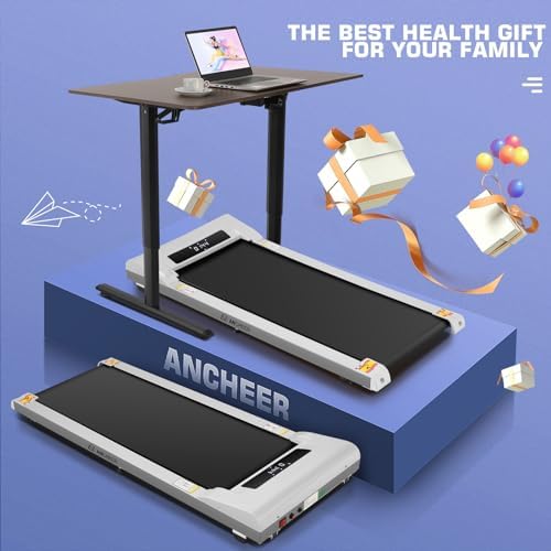 ANCHEER Portable Under Desk Treadmill for Home Office Workout | 300lb Capacity |5HP Portable Treadmill for Home Gym | C