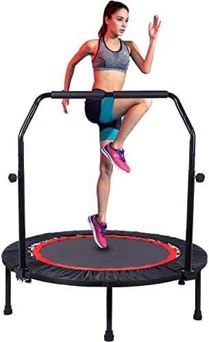 Portable Fitness Foldable Trampoline for Kid/Adults in-Home Mini Rebounder 40" Max Load 330lbs Recycled Claim Standard 1