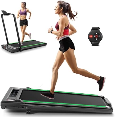 ANCHEER 7.5MPH Under Desk Treadmill for Home/Gym/Office | ANCHEER 2s Folding Compact Treadmill with Incline and LED Tou