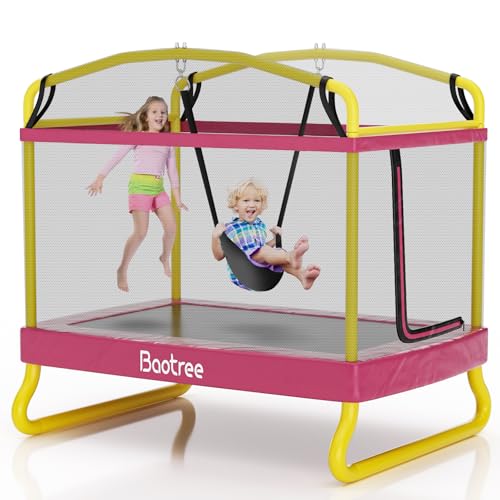 6.5FT Rectangle Trampoline for Kids, Safety Enclosure Net, Outdoor Recreation Gifts for Boys & Girls
78” ASTM Approved T
