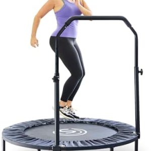 Skywalker Trampolines 40" Foldable Fitness Trampoline, Adult Fitness Rebounder, Indoor and Outdoor, 6 Level Adjustable F