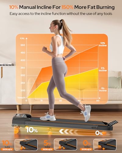 4 in 1 Folding Walking Pad Treadmill for Home Exercise, Upgraded |5HP Motor with LED Display & Handle Bar
| Electric Po - Image 3