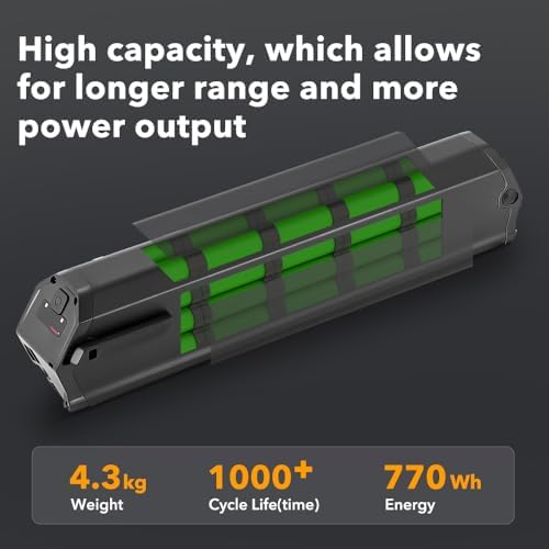 YOSE Power Retention Dorado Plus Ebike Battery 48V 16Ah for Aventon Pace 500 Compatible with NCM Moscow Magnumbikes Elec