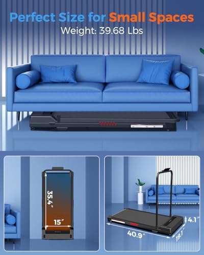 AoraPulse Portable Foldable Treadmill for Home Exercise | AoraPulse Small Folding Treadmill for Home Office Fitness | A