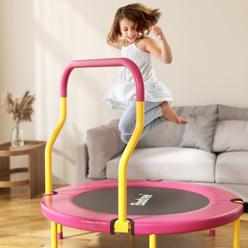 Mini Trampoline for Kids 36 Inch, Indoor Outdoor Use, Foam Handle, 220 lb Max Load - Image 2