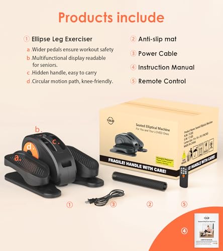 2025 New Elliptical Machine for Seniors Portable Seated Pedal Exercise Compact for Home Office
| Mini Elliptical Machin - Image 2