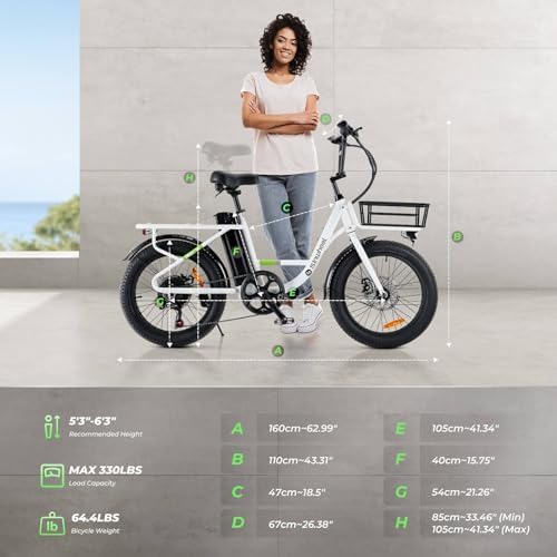 Isinwheel 500W Electric Bike for Adults 280.8Wh Battery Smart Uphill Folding Ebike 14"/16" Adults Teens