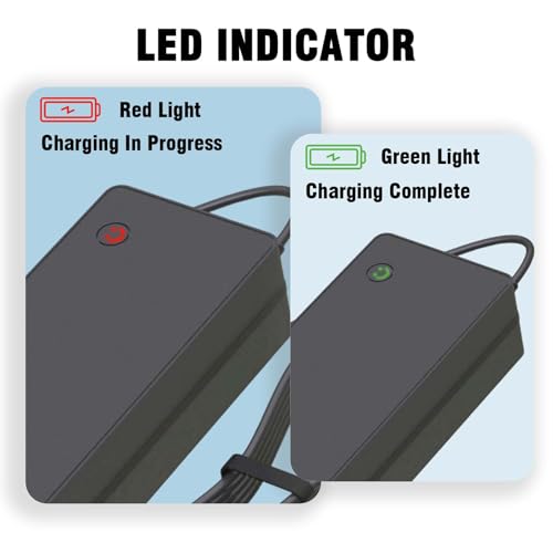 5|6V 2A Universal Electric Bike Charger Compatible with 48V Lithium Battery - Perfect for Ebike, One Wheel, and Electri - Image 7
