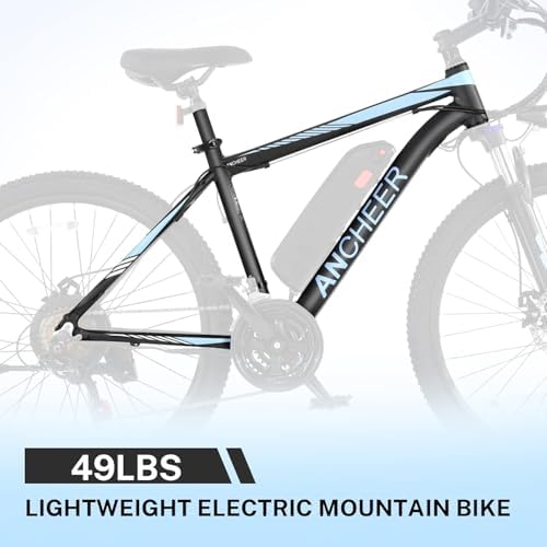 ANCHEER 26" Electric Mountain Bike for Adults with Peak 750W Motor | ANCHEER 26" Electric Bike for Adults Commuter with