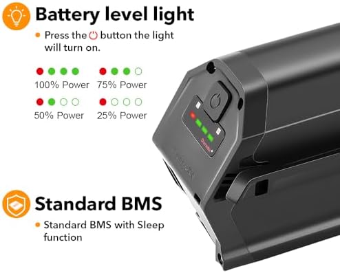 YOSE Power Retention Dorado Plus Ebike Battery 48V 16Ah for Aventon Pace 500 Compatible with NCM Moscow Magnumbikes Elec