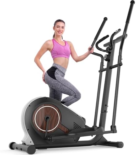 ANCHEERUltra-Silent Magnetic Elliptical Trainer Home Gym, 14 Resistance Levels, Max 400Lbs, Silent Exercise Machine, Hom - Image 8