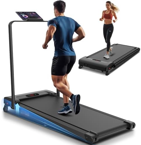 ANCHEER |0 HP Under Desk Folding Treadmill with Handles for Home Workout
| Portable 320 lbs Capacity Widened Belt Tread - Image 54